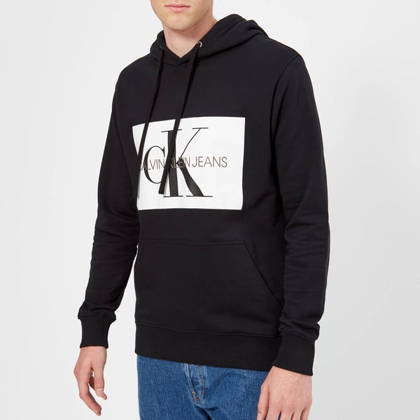 Calvin Klein Jeans Men's Monogram Box Logo Hoody - CK Black