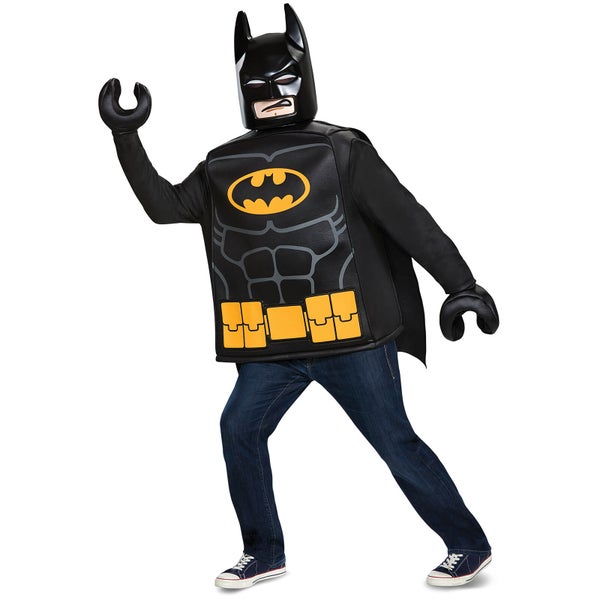 LEGO Batman Movie Adult Batman Classic Fancy Dress - Black