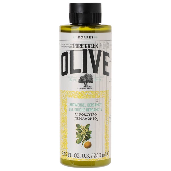 KORRES Natural Pure Greek Olive and Bergamot Shower Gel -suihkusaippua 250ml