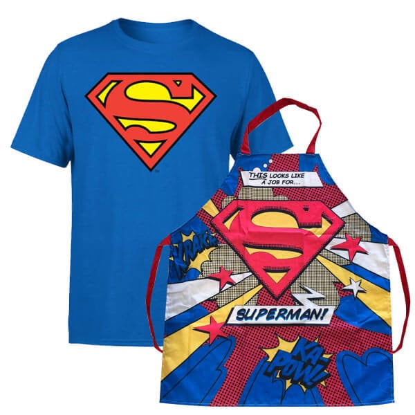 Lot T-Shirt et Tablier Superman – DC Comics