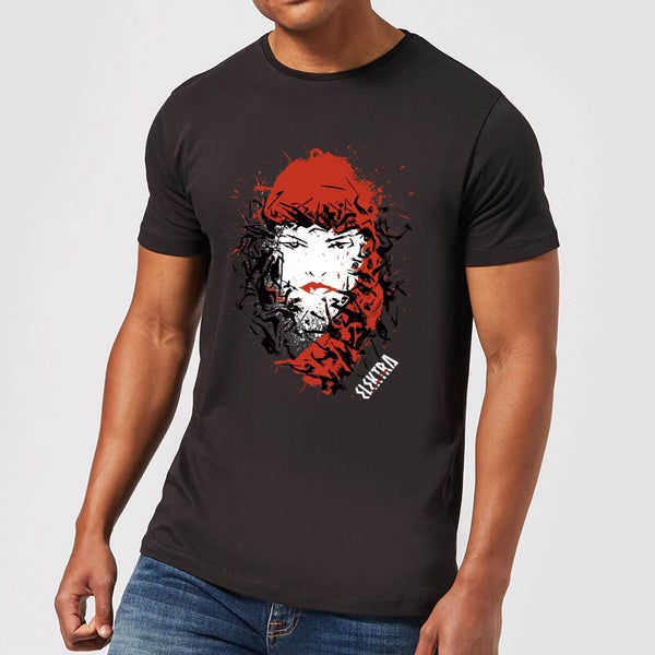 Marvel Knights Elektra Face Of Death Men's T-Shirt - Black