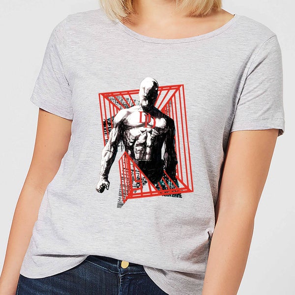 Marvel Knights Daredevil Cage Women's T-Shirt - Grey