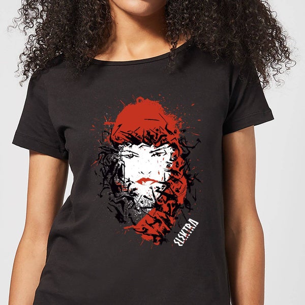 Marvel Knights Elektra Face Of Death T-shirt Femme - Noir