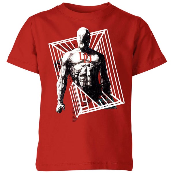 Marvel Knights Daredevil Cage Kids' T-Shirt - Red
