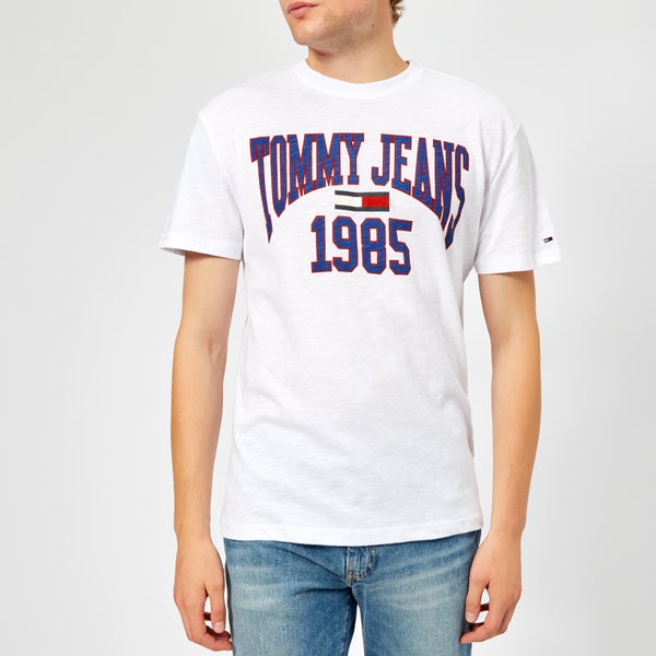 Tommy Jeans Men's TJM Collegiate Logo T-Shirt - Classic White