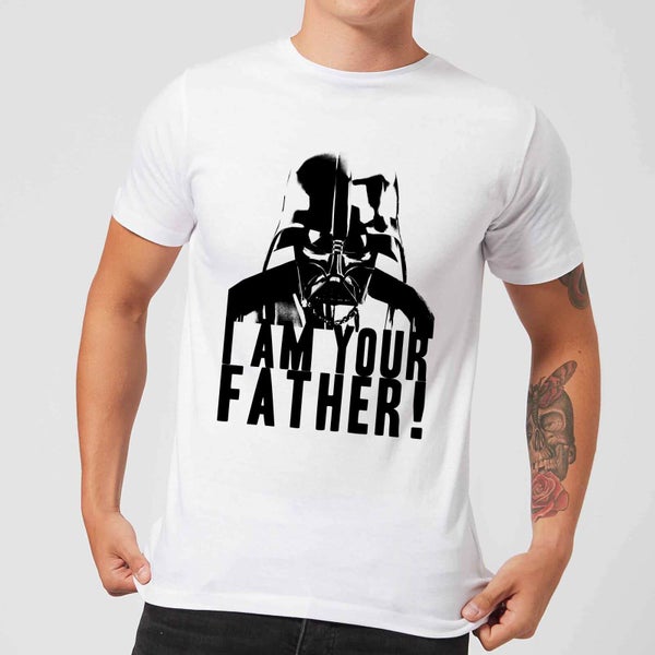 T-Shirt Star Wars Homme Dark Vador Confession Je Suis Ton Père - Blanc