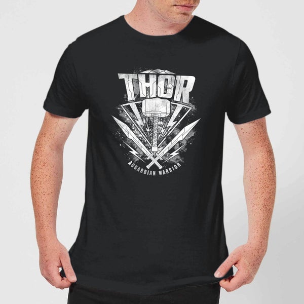 Marvel Thor Ragnarok Thor Hammer Logo T-shirt Homme - Noir