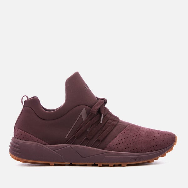 ARKK Copenhagen Men's Raven Nubuck Trainers - Dark Bordeaux Gum