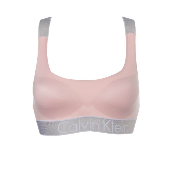 Calvin Klein Women's Logo Band Lightly Lined Bralette - Pink