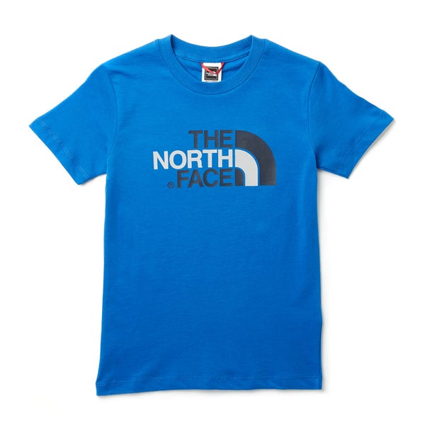 The North Face Boys' Youth Short Sleeve Easy T-Shirt - Turkish Sea/High Rise Grey