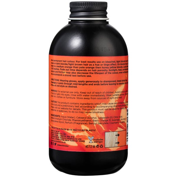 BLEACH LONDON Burnt Peach Super Cool Colour 150ml lookfantastic Singapore