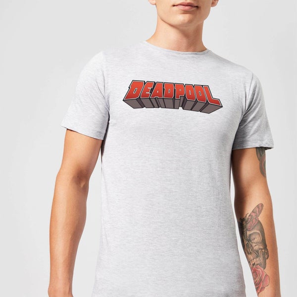 Marvel Deadpool Logo Men's T-Shirt - Grey