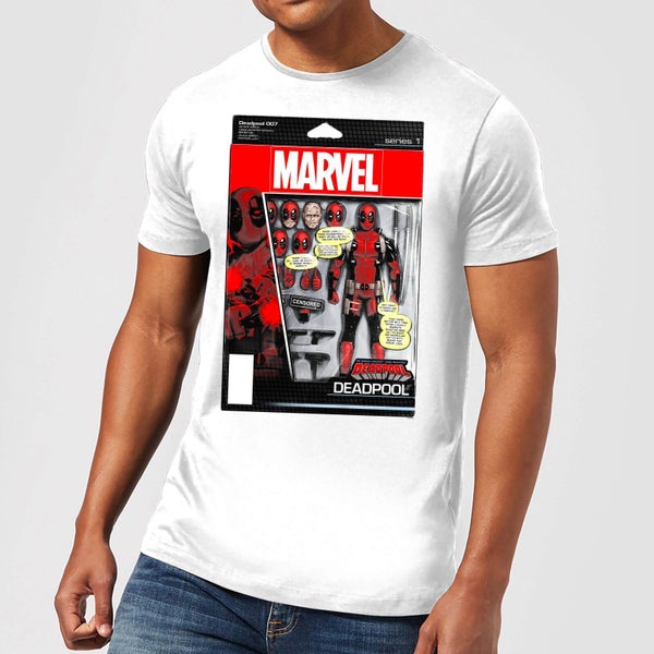 Marvel Deadpool Action Figure Men's T-Shirt - White