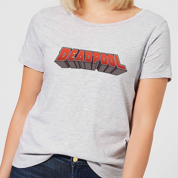 Marvel Deadpool Logo Dames T-shirt - Grijs