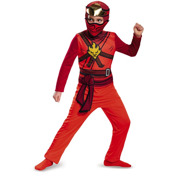LEGO Ninjago Movie Kids' Kai Classic Fancy Dress Jumpsuit - Red
