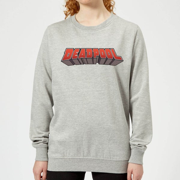 Marvel Deadpool Logo Women's Sweatshirt - Grey