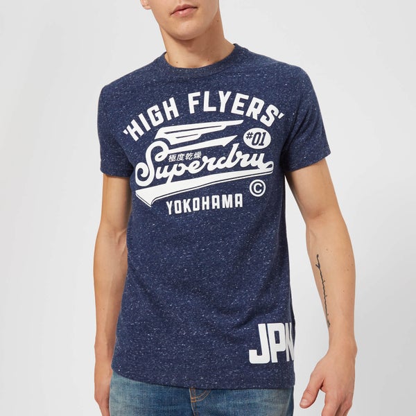Superdry Men's High Flyers Reworked T-Shirt - Midnight Blue Snowy