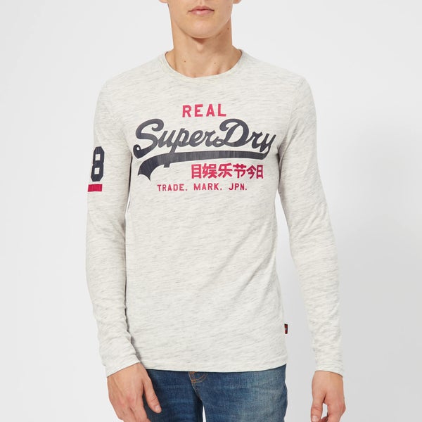 Superdry Men's Vintage Logo Duo Long Sleeve T-Shirt - Urban Ice Grit