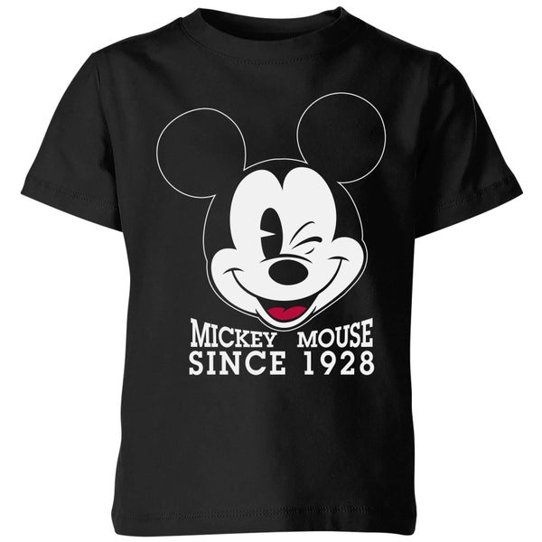 T-Shirt Enfant Disney Mickey Mouse Clin d'Œil - Noir