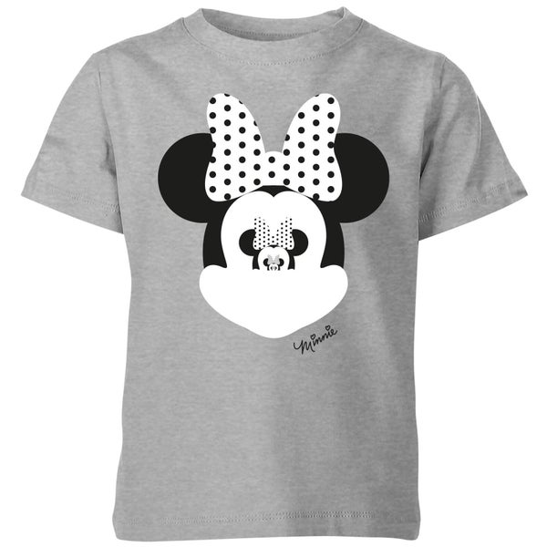 T-Shirt Enfant Disney Minnie Mouse Miroir - Gris