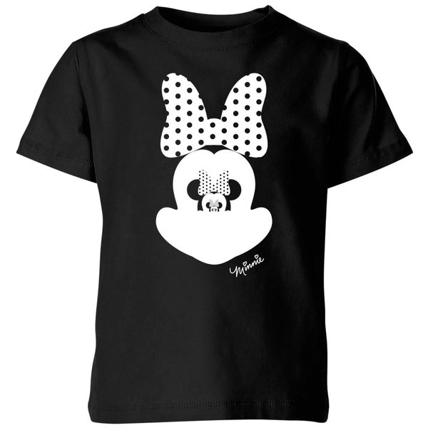 Disney Minnie Mouse Spiegel Illusie Kinder T-Shirt - Zwart