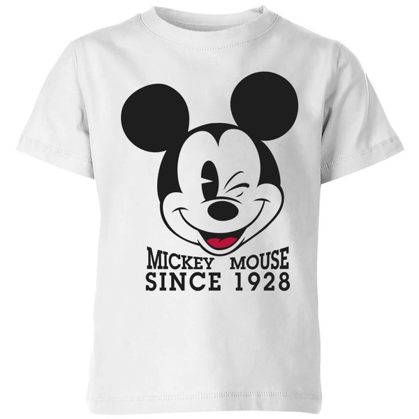 T-Shirt Enfant Disney Mickey Mouse Clin d'Œil - Blanc