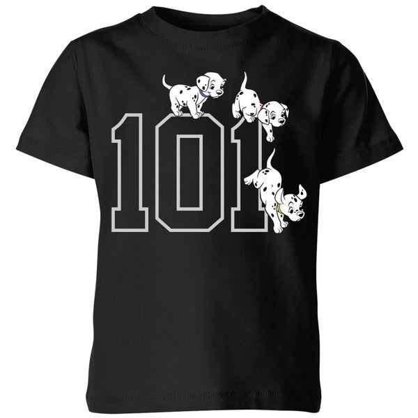 T-Shirt Enfant Disney 101 Chiots 101 Dalmatiens - Noir