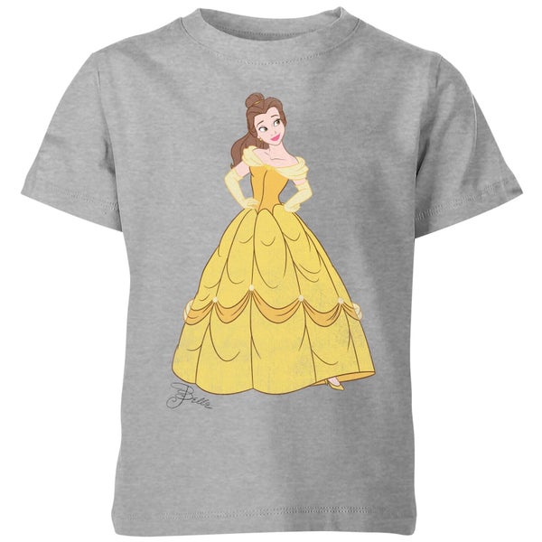 T-Shirt Enfant Disney Princess Belle Belle et la Bête - Gris