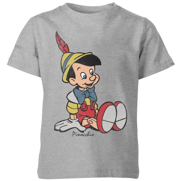 Disney Pinocchio Classic Kids' T-Shirt - Grey