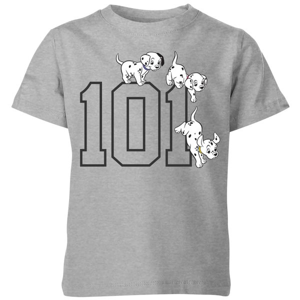 T-Shirt Enfant Disney 101 Chiots 101 Dalmatiens - Gris