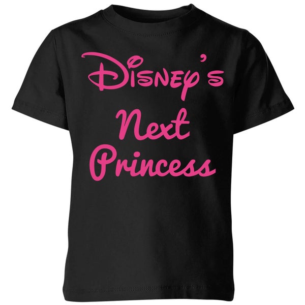 Disney Next Princess Kinder T-Shirt - Zwart