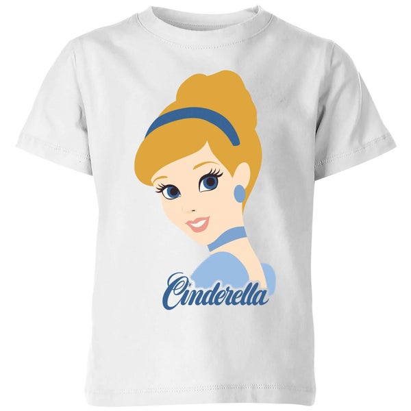 T-Shirt Enfant Disney Silhouette Princesse Cendrillon - Blanc