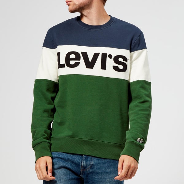Levi's Men's Colorblock Sweatshirt - Green