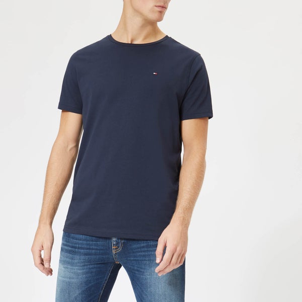 Tommy Hilfiger Men's Cotton Crew Neck Short Sleeve T-Shirt - Navy Blazer