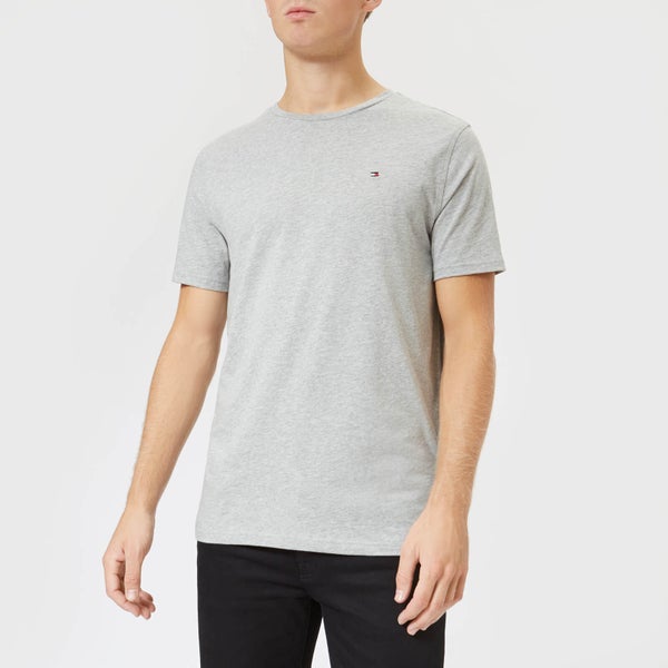 Tommy Hilfiger Men's Cotton Crew Neck Short Sleeve T-Shirt - Grey Heather