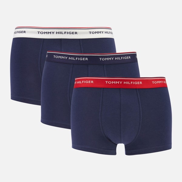 Tommy Hilfiger Men's 3 Pack Low Rise Trunks - Multi/Peacoat