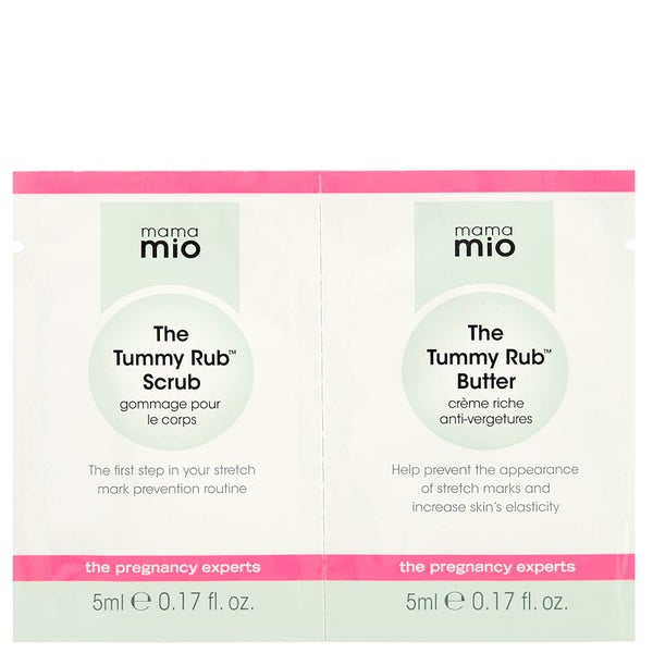 Mama Mio Tummy Rub Butter & Pregnancy Body Scrub Duo Sachet 2 x 5ml