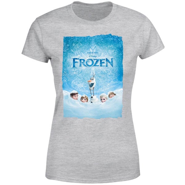 Disney Frozen Snow Poster Women's T-Shirt - Grey