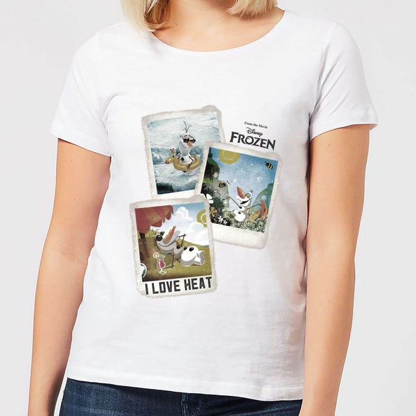 Die Eiskönigin Olaf Polaroid Damen T-Shirt - Weiß - S