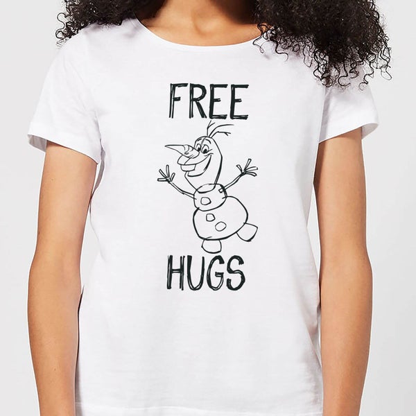 Disney Frozen Olaf Free Hugs Women's T-Shirt - White
