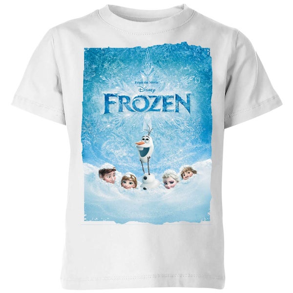 T-Shirt Enfant La Reine des Neiges - Affiche La Reine des Neiges - Blanc
