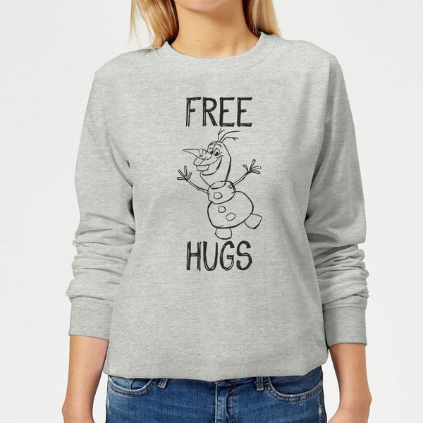 Die Eiskönigin Olaf Free Hugs Damen Pullover - Grau