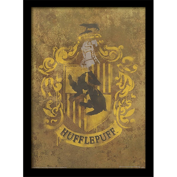 Harry Potter Hufflepuff Crest 30 x 40cm Framed Print