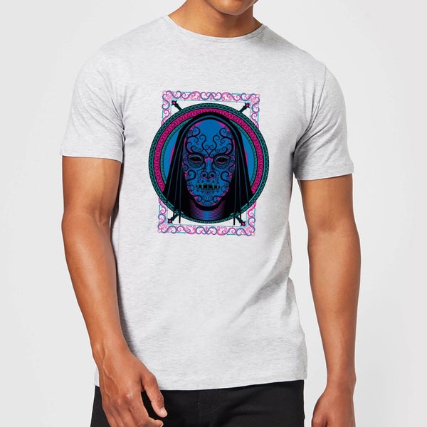 Harry Potter Neon Death Eater Mask T-shirt - Grijs