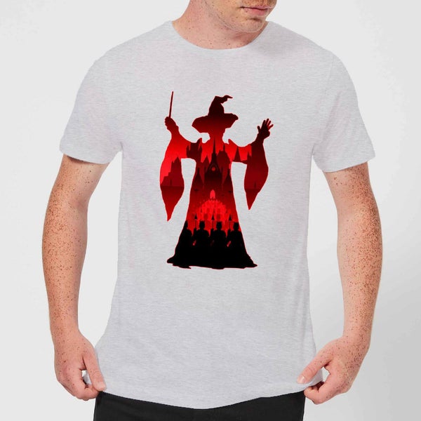 T-Shirt Homme Silhouette de Minerva McGonagall - Harry Potter - Gris