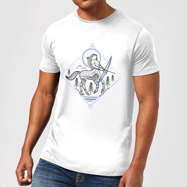 Harry Potter Centaur Line Art Men's T-Shirt - White