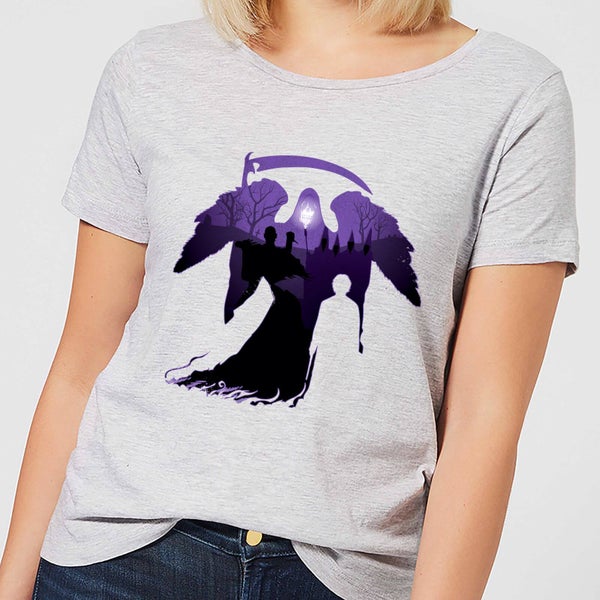 Harry Potter Graveyard Silhouette Dames T-shirt - Grijs