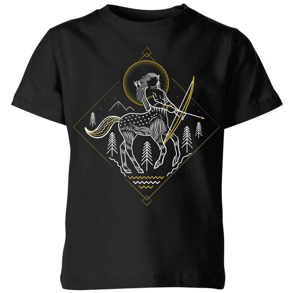 Harry Potter Centaur Line Art Kinder T-shirt - Zwart