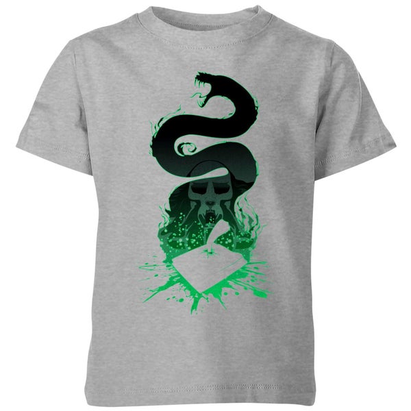 Harry Potter Nagini Silhouette Kinder T-Shirt - Grau