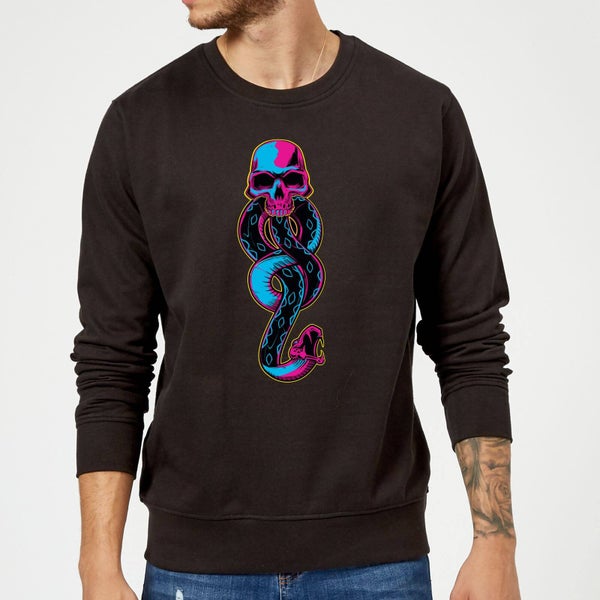 Harry Potter Neon Dark Mark Sweatshirt - Black
